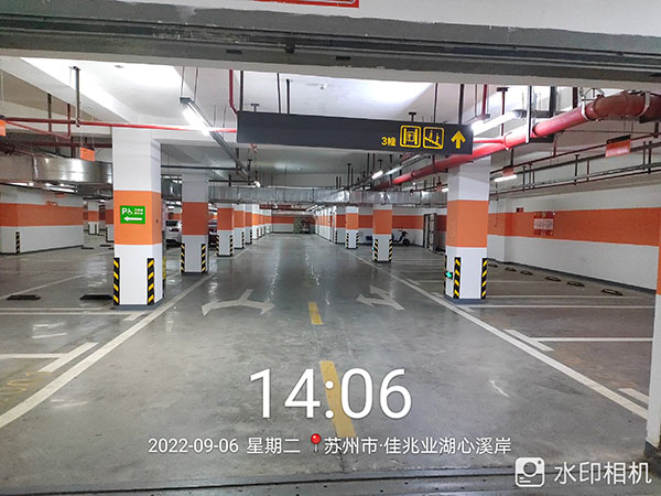 飛揚(yáng)佳兆業(yè)湖心溪岸蘇州停車(chē)位劃線項(xiàng)目完工